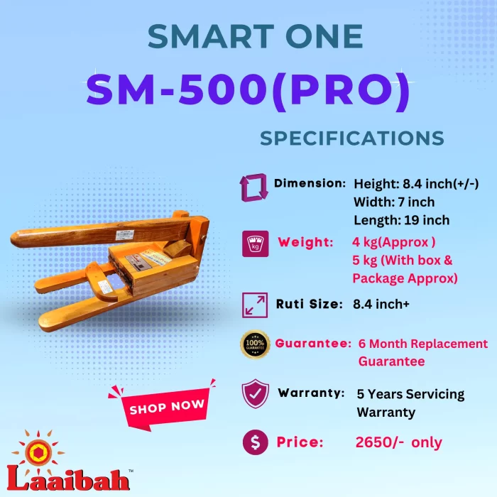 SM-500(Pro) Laaibah ruti maker